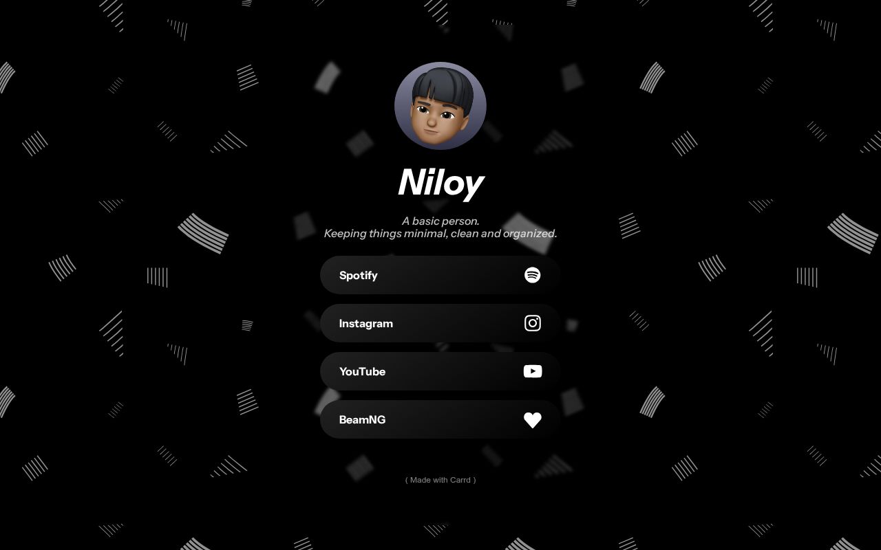 Carrd profile picture for @niloy